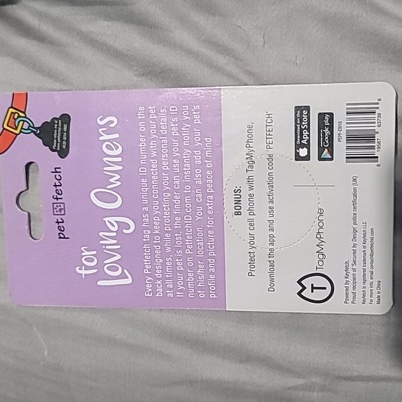 PET FETCH dog tag - Picture 2 of 3